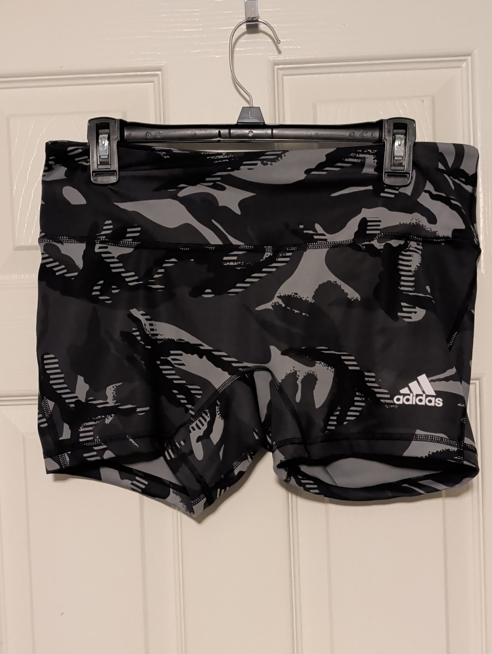 NEW! adidas Black & Gray Camo Training Compression Shorts